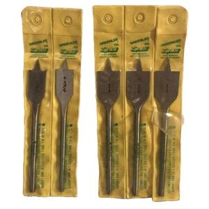 Vintage Greenlee 33A Wood Boring Spade Bits~3/4" & 1"